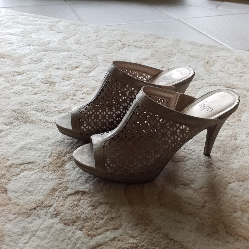 impo Holly pewter metallic mules